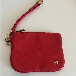 Kendra Scott Red Wristlet with Gold Accents